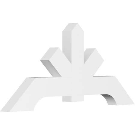 Ekena Millwork Vanguard Architectural Grade PVC Gable Bracket, 60"W x 27 1/2"H x 4"D x 6"F, 11/12 Pitch GBP060X28X0406VAN00